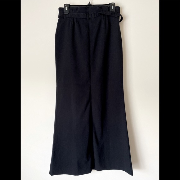 Long Pencil Skirt in Black